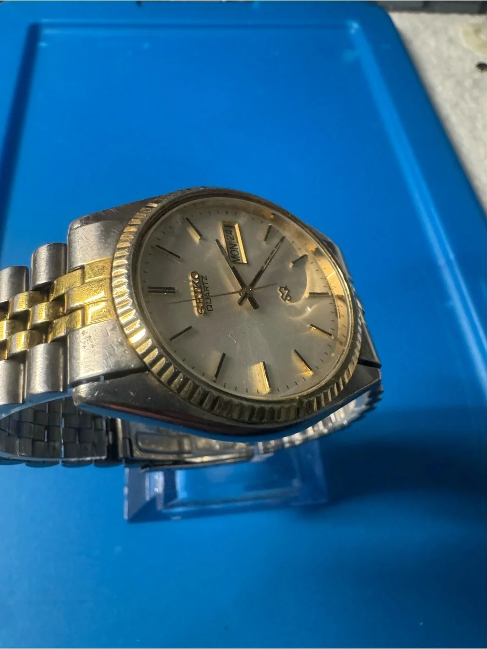 Seiko Two-Tone Silver and Gold Dress Watch